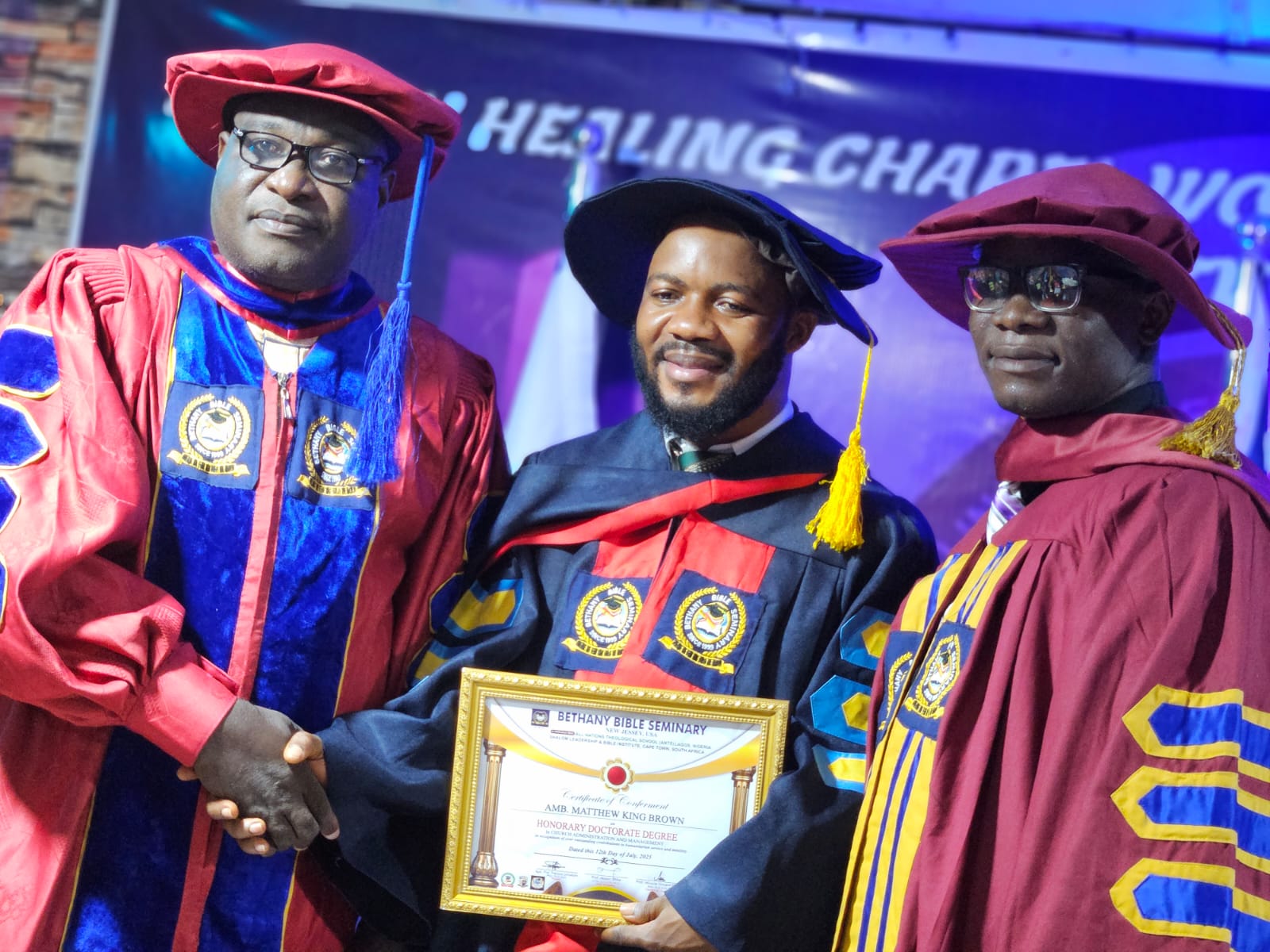 Honourary Doctorate Dr Harding